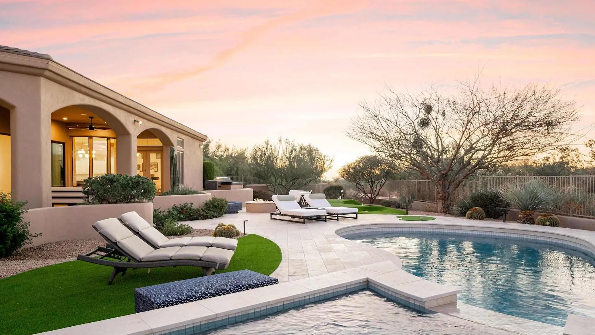 Sierra Luxe Home - Chic Design Dream Backyard With Pool Scottsdale