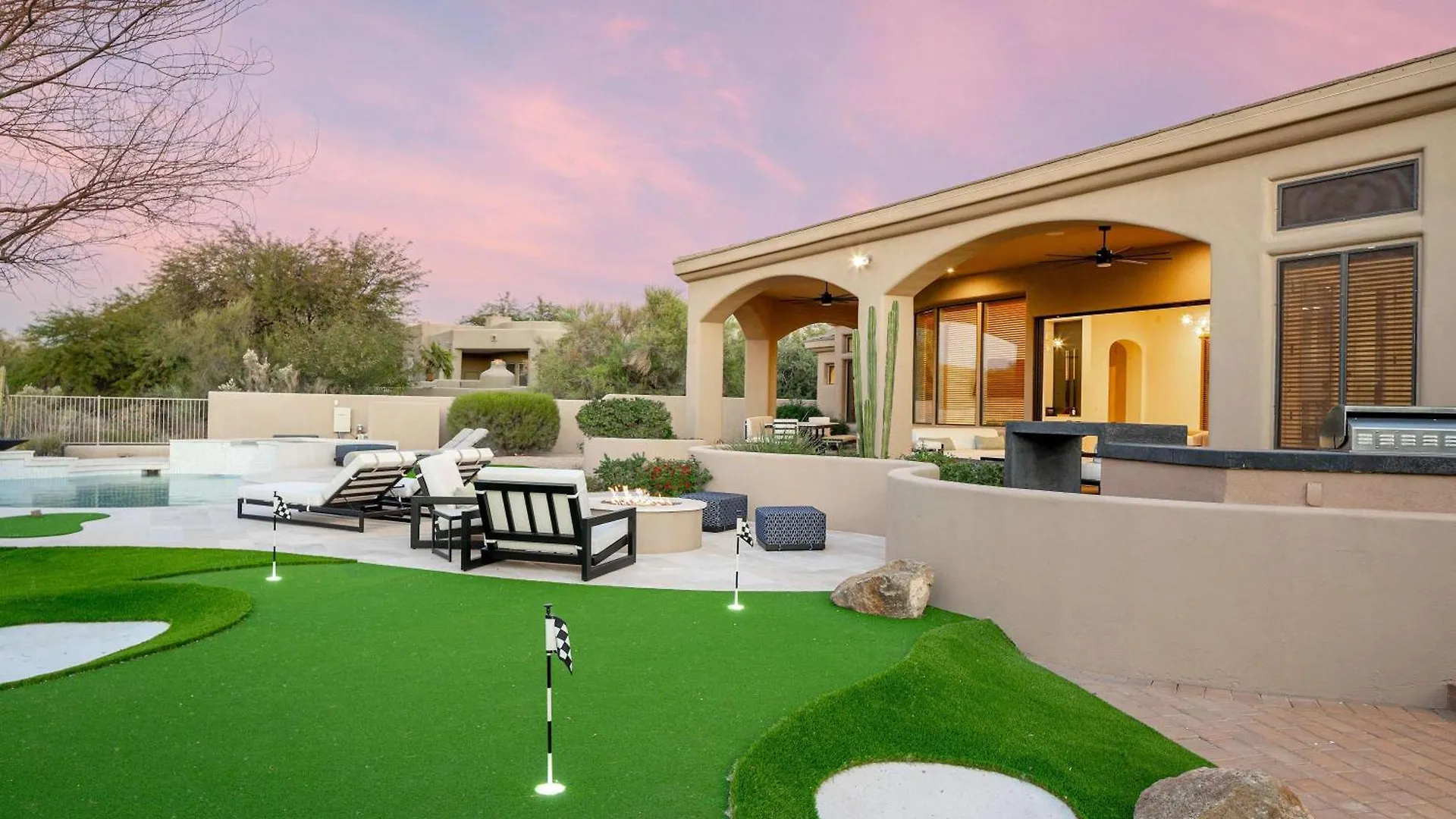Sierra Luxe Home - Chic Design Dream Backyard With Pool Scottsdale